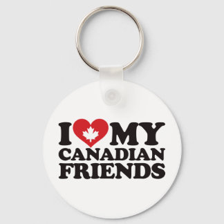 Llavero Amo a mis amigos canadienses