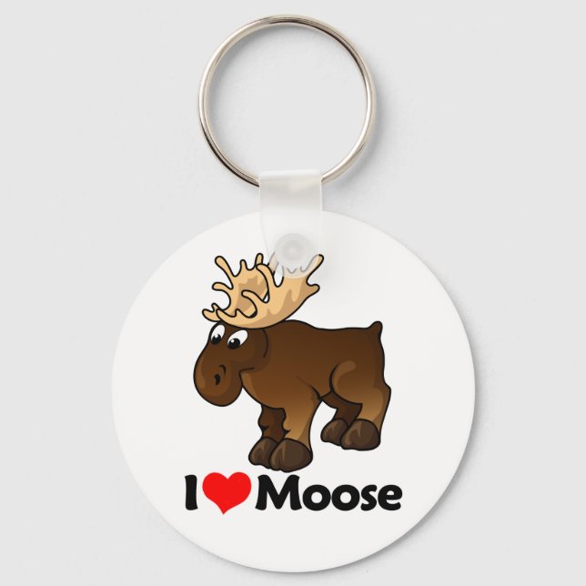 Llavero Amo a Moose (Anverso)