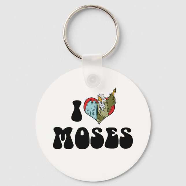 Llavero Amo a Moses Keychain (Anverso)