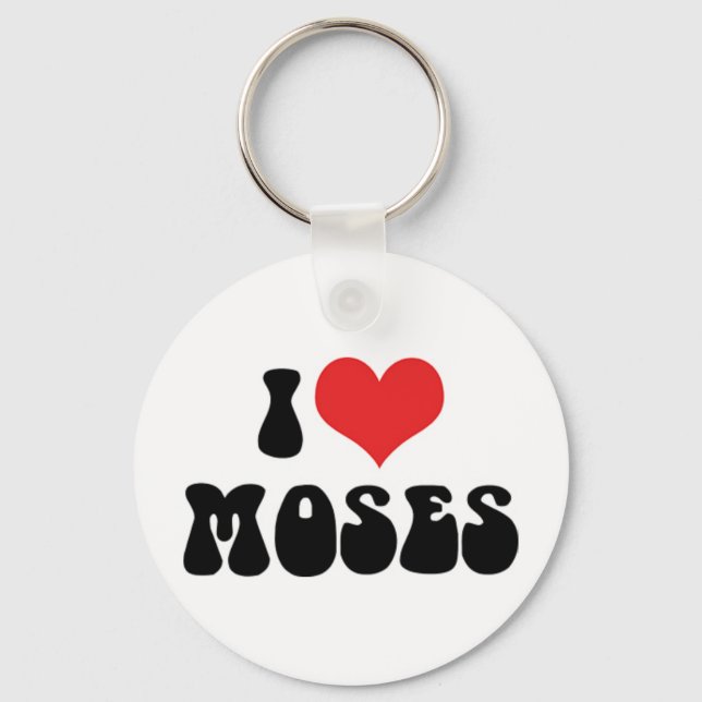 Llavero Amo a Moses Keychain (Anverso)