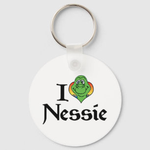 Llavero Amo a Nessie del Corazón - Monstruo del Lago Ness