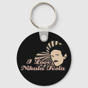 Llavero Amo a Nikola Tesla