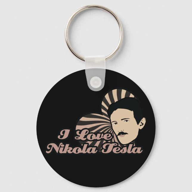 Llavero Amo a Nikola Tesla (Anverso)