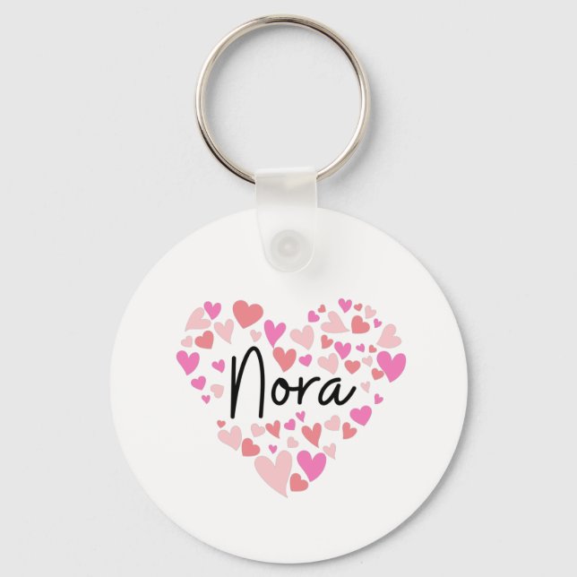 Llavero Amo a Nora (Anverso)