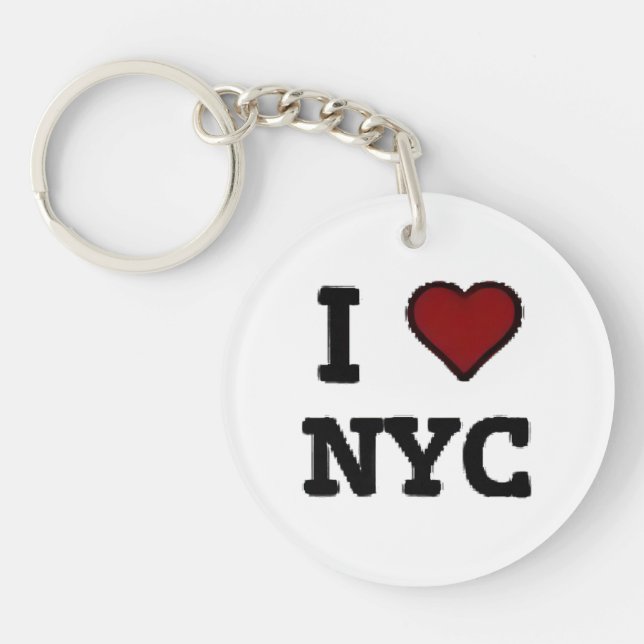 Llavero Amo a NYC corazón (Frente)