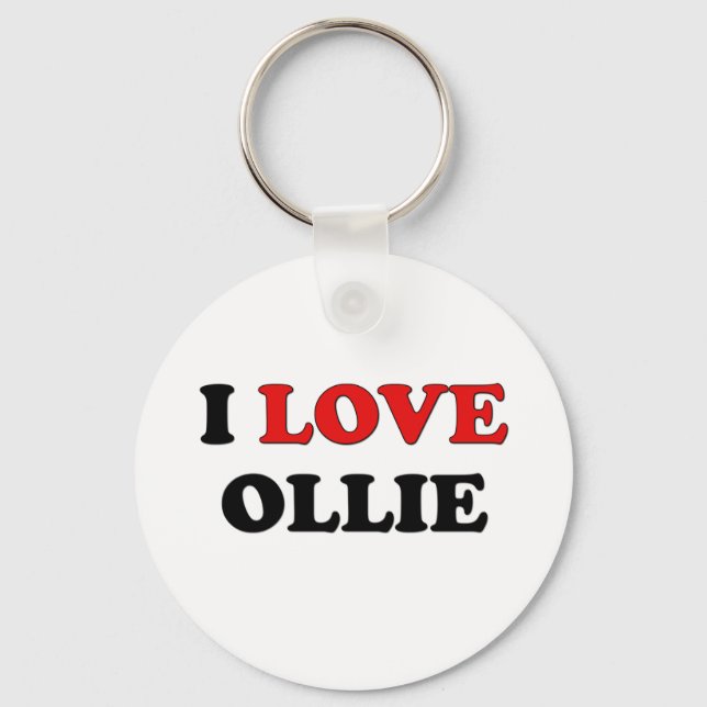 Llavero Amo a Ollie (Anverso)