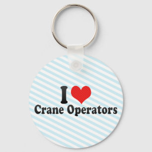 Llavero Amo a operadores de grúa