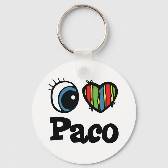 Llavero Amo a Paco (Anverso)