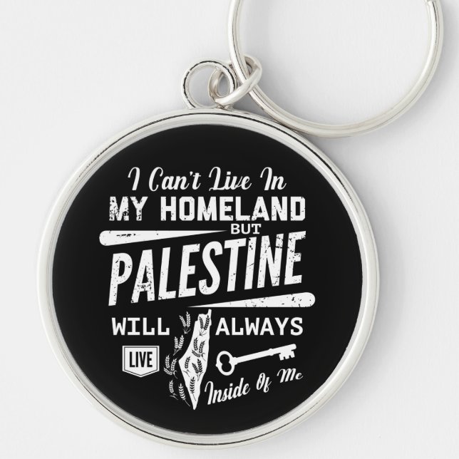 Llavero Amo a Palestina Mi Personalizable de origen Keycha (Frente)