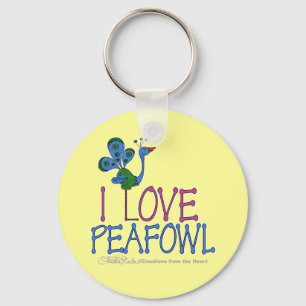 Llavero Amo a Peafowl