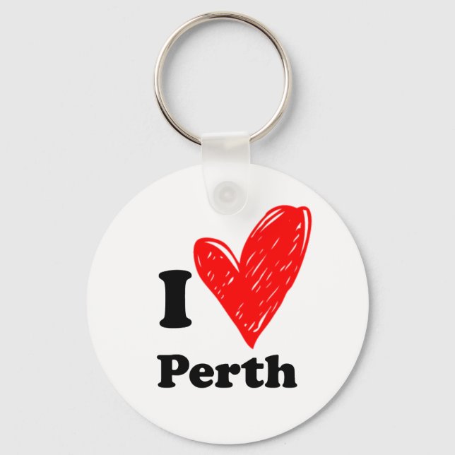 Llavero Amo a Perth (Anverso)