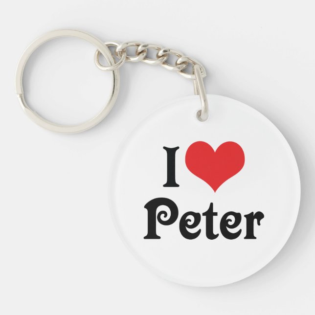 Llavero Amo a Peter (Frente)