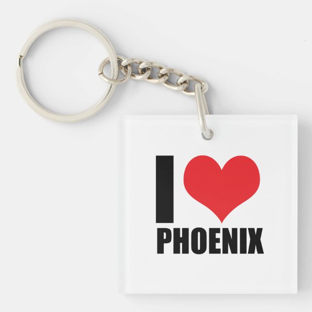Llavero Amo a Phoenix (Frente)