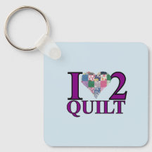 Amo a Quilt - Anillo de claves