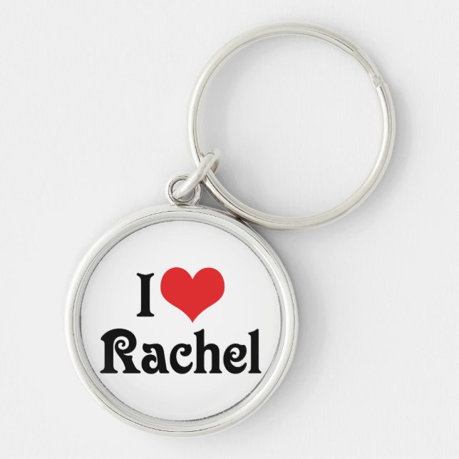Llavero Amo a Rachel (Frente)
