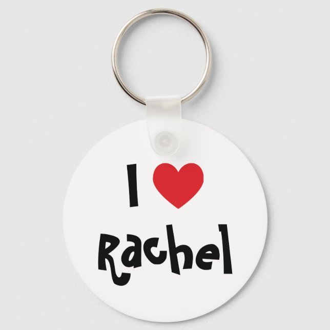 Llavero Amo a Rachel (Anverso)