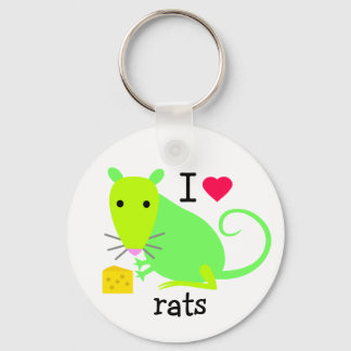 Llavero Amo a Rats Keychain