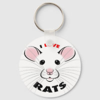 Amo a Rats Keychain