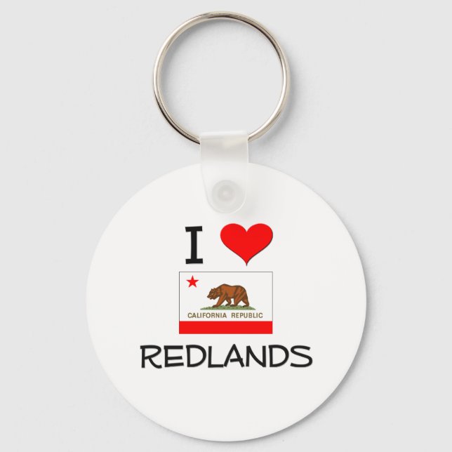 Llavero Amo a REDLANDS California (Anverso)