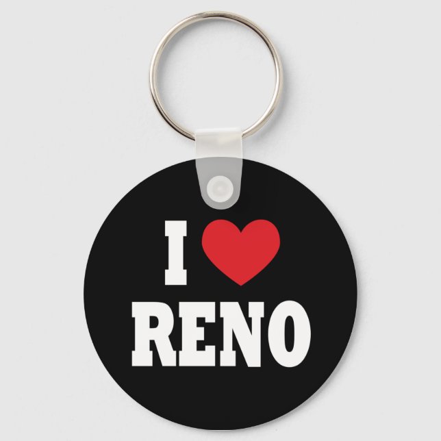 Llavero Amo a Reno Keychain (Anverso)