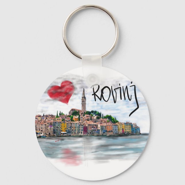 Llavero Amo a Rovinj (Anverso)