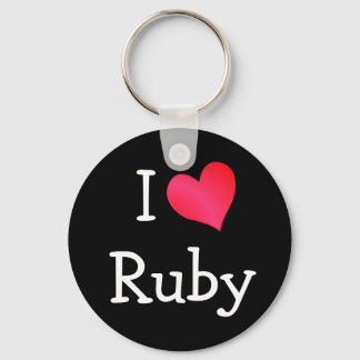 Llavero Amo a Ruby