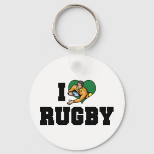 Llavero Amo a Rugby Keychain