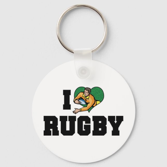 Llavero Amo a Rugby Keychain (Anverso)