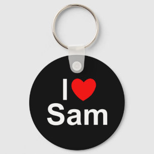 Llavero Amo a Sam (corazón)