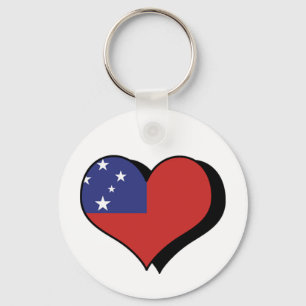 Llavero Amo a Samoa Keychain