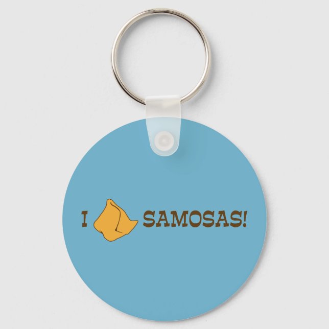 Llavero Amo a Samosas (Anverso)