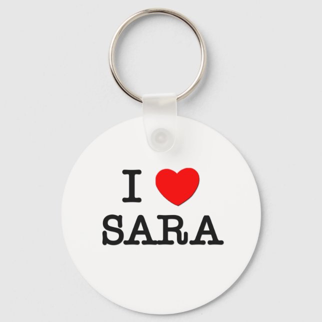 Llavero Amo a Sara (Anverso)