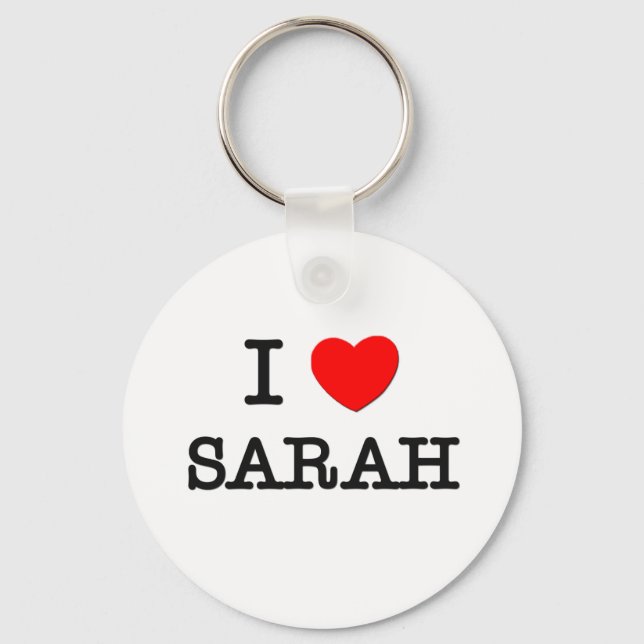 Llavero Amo a Sarah (Anverso)