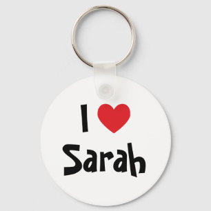 Llavero Amo a Sarah Keychain