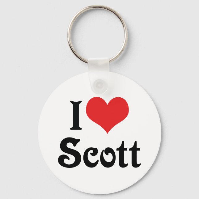 Llavero Amo a Scott (Anverso)