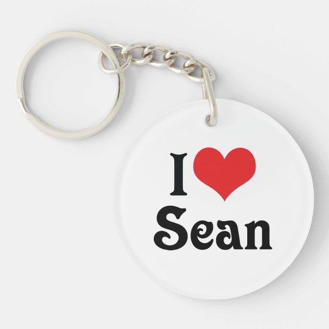 Llavero Amo a Sean (Frente)