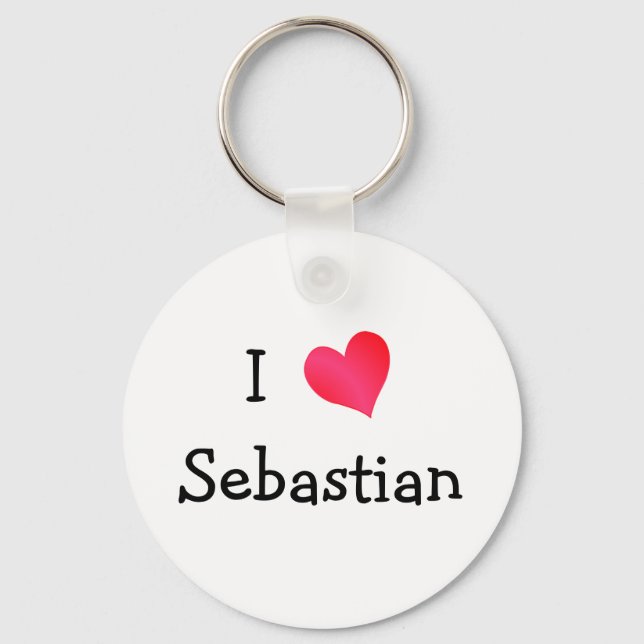Llavero Amo a Sebastian (Anverso)