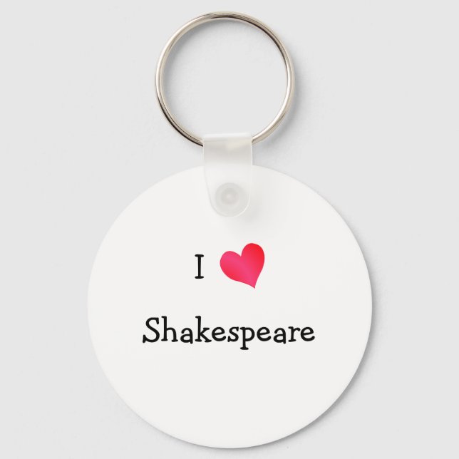 Llavero Amo a Shakespeare (Anverso)