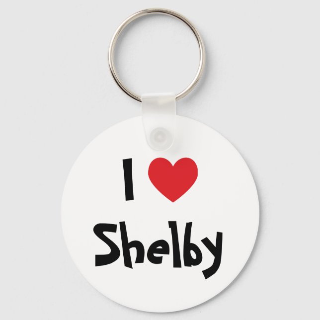 Llavero Amo a Shelby Keychain (Anverso)