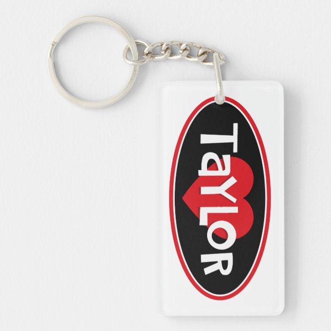 Llavero Amo a Taylor (Frente)