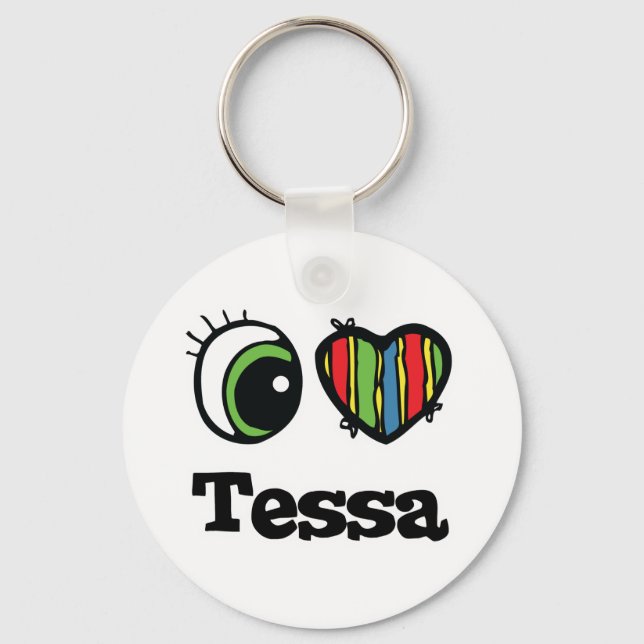 Llavero Amo a Tessa (Anverso)