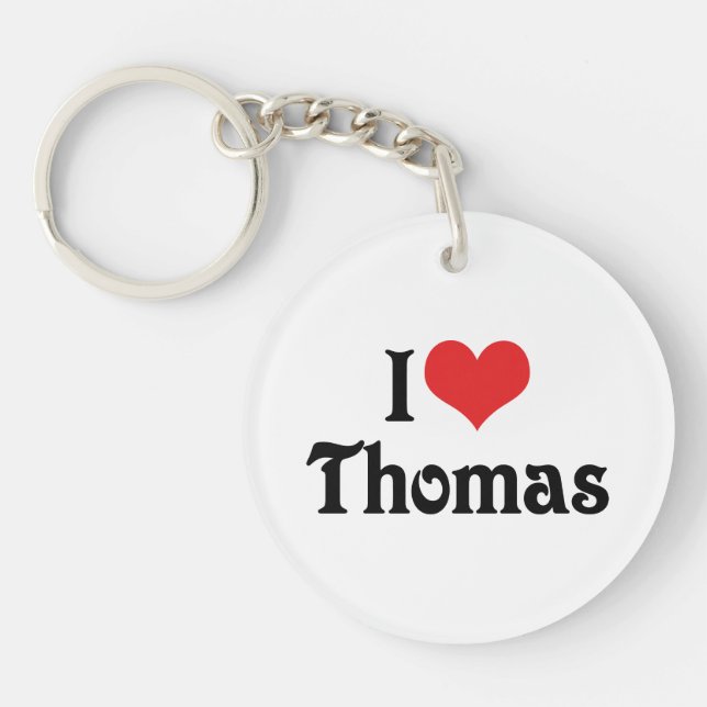 Llavero Amo a Thomas (Frente)