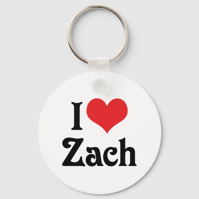 Llavero Amo a Zach (Anverso)