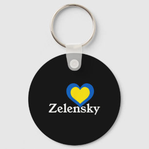 Llavero Amo a Zelensky Ucrania Presidente Volodymyr Corazó