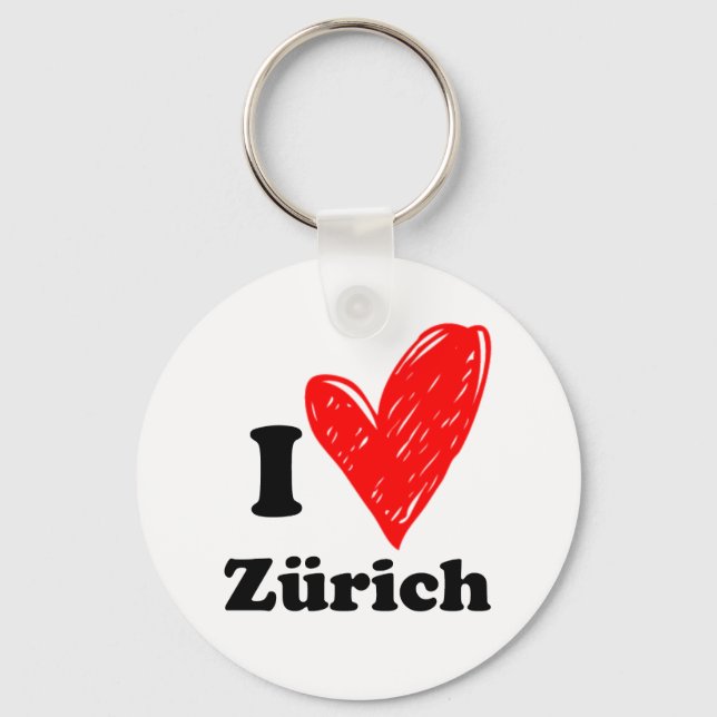 Llavero Amo a Zürich (Anverso)
