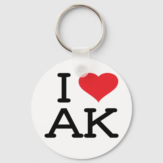Llavero Amo AK - Corazón - Keychain (Anverso)