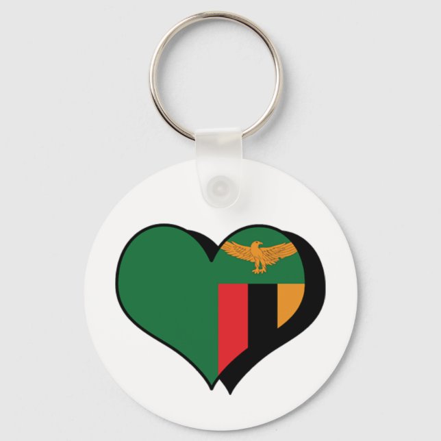 Llavero Amo al Keychain de Zambia (Anverso)