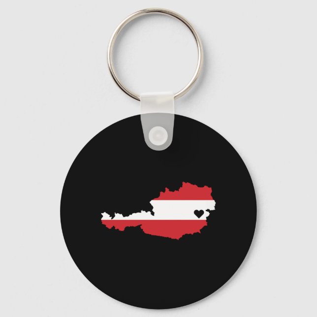 Llavero Amo Austria Regalo austriacos Corazón de Orgullo (Anverso)