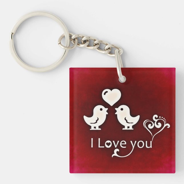 Llavero Amo Aves Keychain Acrílico (Frente)