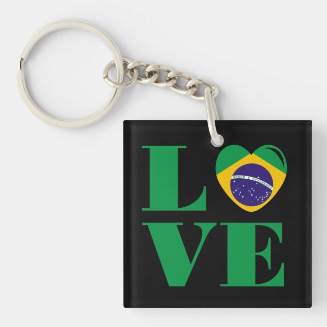 Llavero Amo Brasil (Frente)